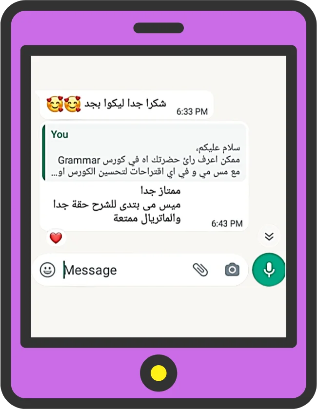 New Grasp parent WhatsApp feedback