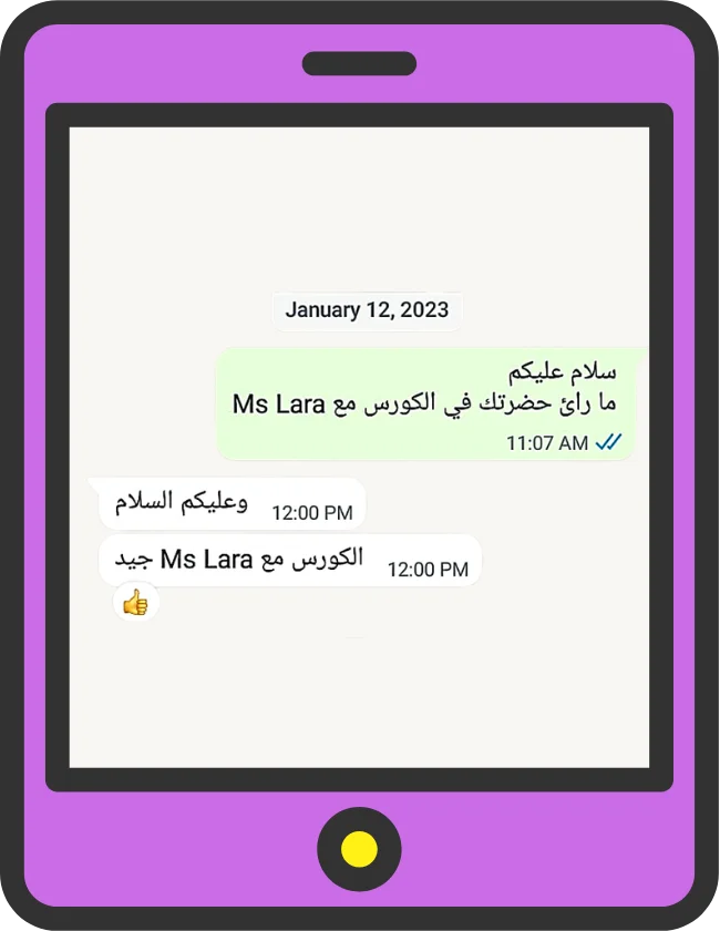 New Grasp parent WhatsApp feedback